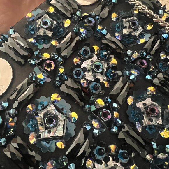 Dior Mini Lady Dior Python Limited Edition beaded swarovski bag - Picture 4 of 16